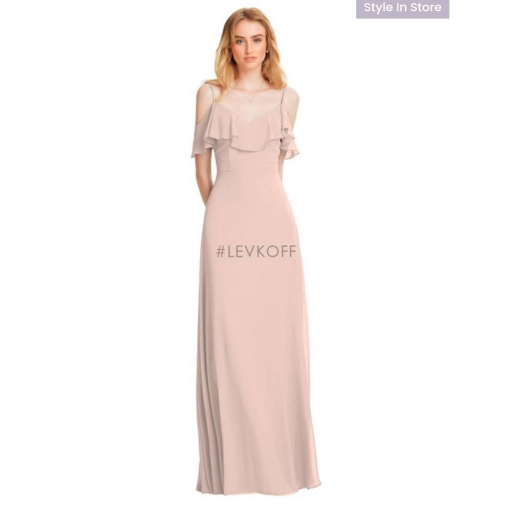 Levkoff Chiffon Braidsmaid Dress